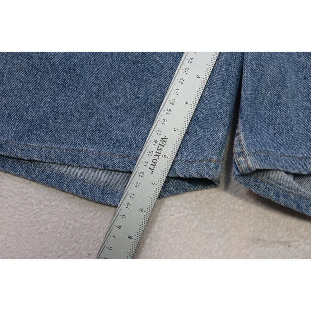 Levi's 550 Relaxed Fit Denim Shorts Mens 38 Blue Mid Wash Vintage Excellent